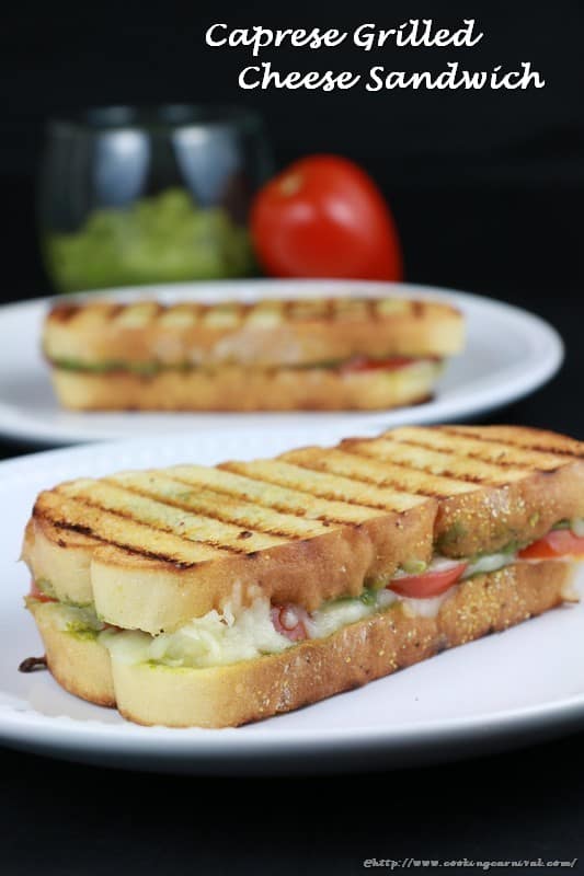 Caprese Grilled Cheese Sandwich