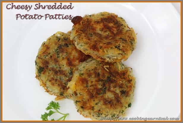 Cheesy Shredded Potato Patties