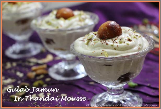 Gulab Jamun In Thandai Mousse