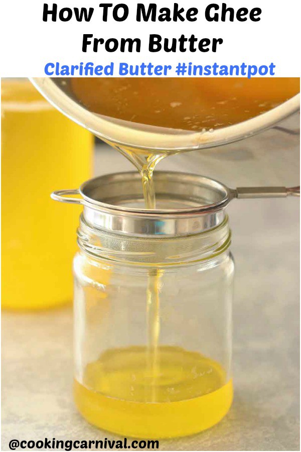 How To Make Ghee From Butter Instant Pot | Homemade Ghee In Instant Pot - Ghee, a staple in every Indian Household with lots of health benefits and is very popular for its high smoke point and Nutty-toasted flavor.