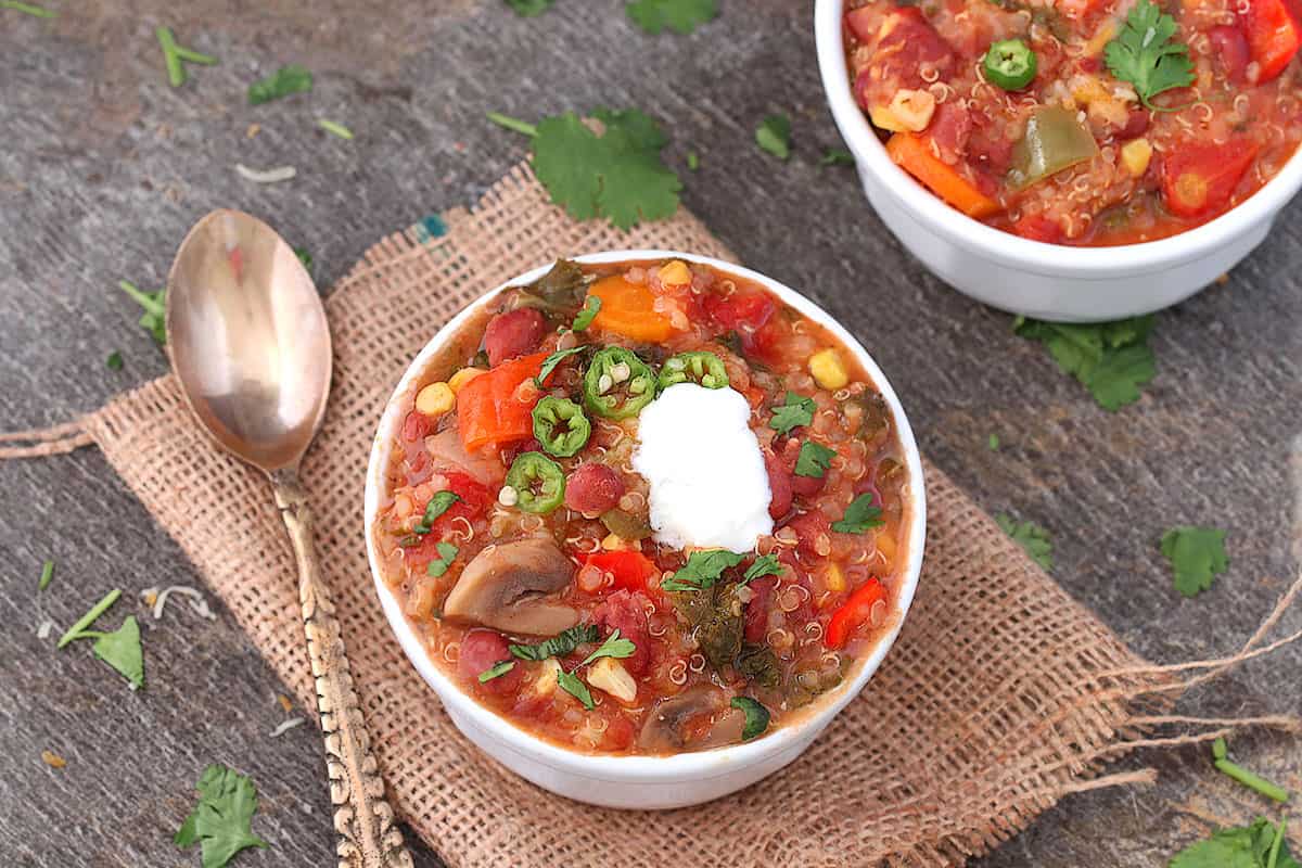 Quinoa Chili In Instant Pot