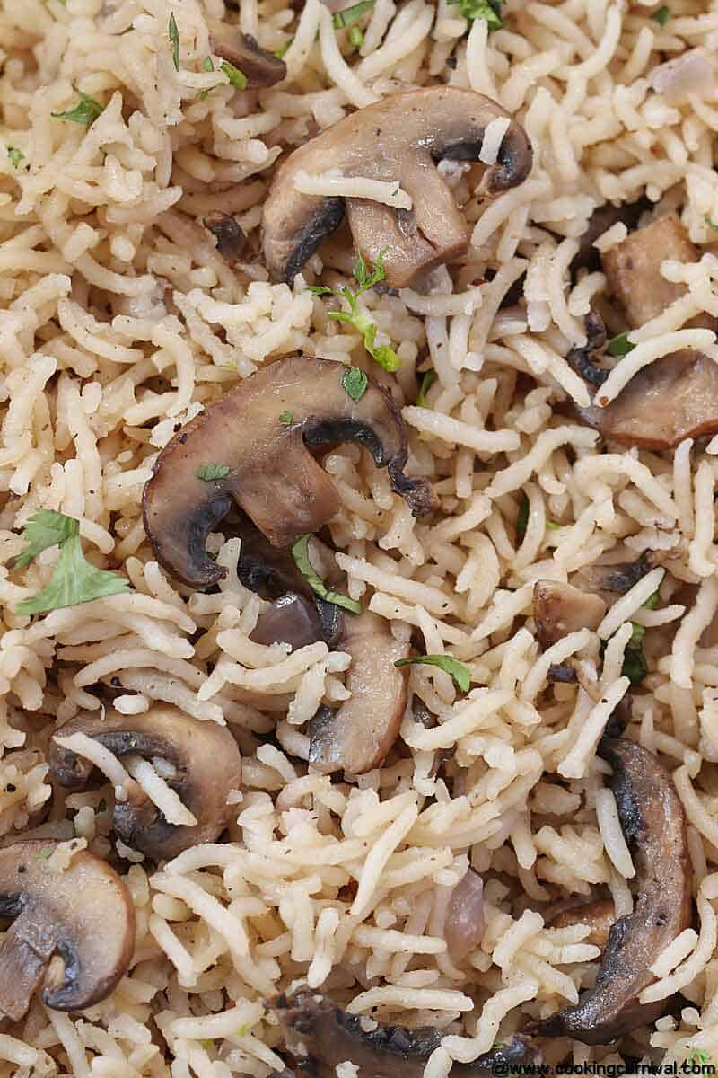 close up shot of instant pot rice