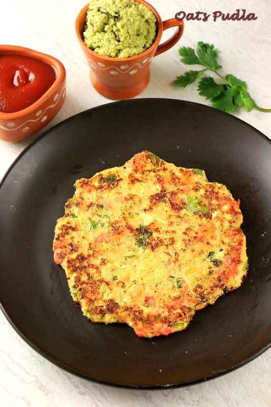Oats Pudla / Oats chilla recipe | Instant oats recipe