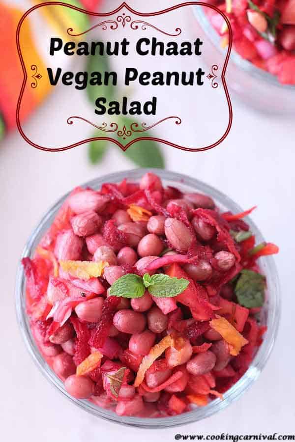 Peanut salad / Vegan peanut recipe / vegan salad recipe /